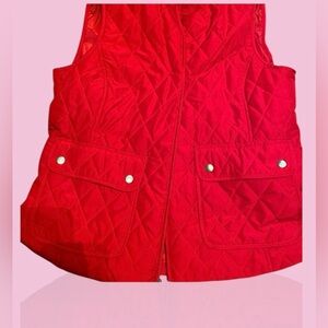 Croft & Barrow women’s Red Quilted Vest